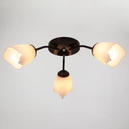 Люстра «Оникс» BayerLux 3×15 Вт E27, коричневый, 50×50×15 см