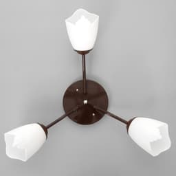 Люстра «Оникс» BayerLux 3×15 Вт E27, коричневый, 50×50×15 см