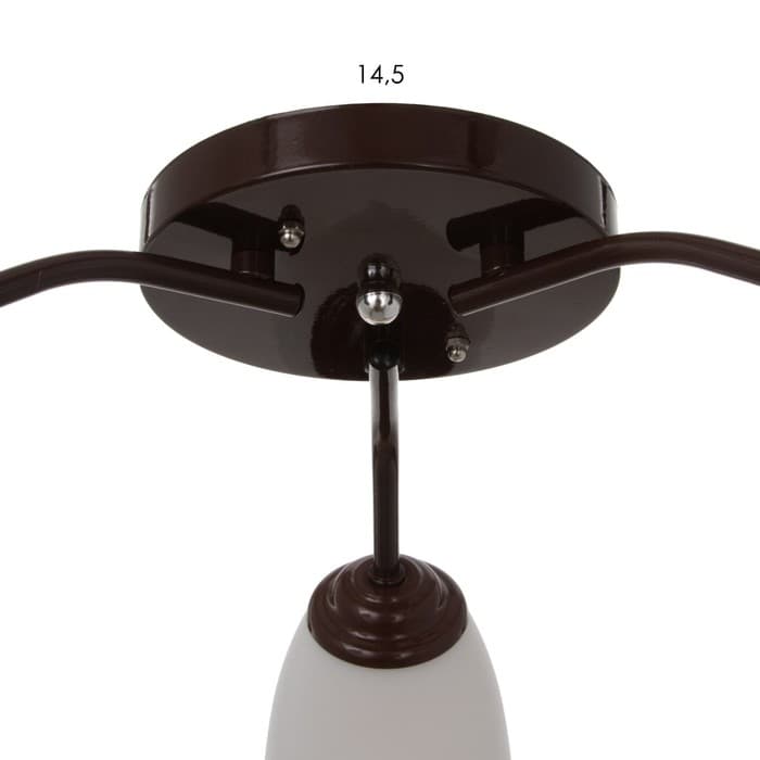 Люстра «Оникс» BayerLux 3×15 Вт E27, коричневый, 50×50×15 см