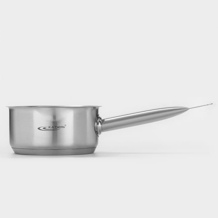 Ковш Катунь «Общепит», 1 л, d=14 см, h=7 см, капсульное дно, индукция, нержавеющая сталь