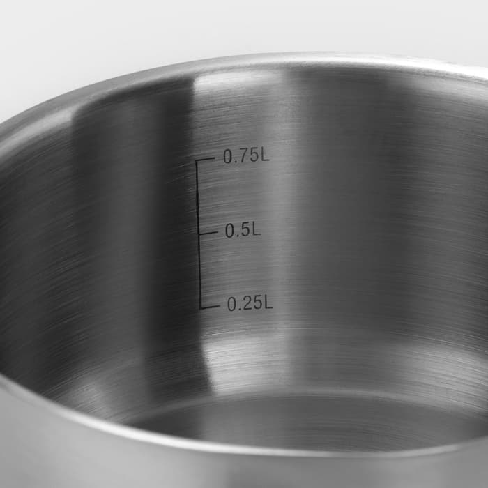 Ковш Катунь «Общепит», 1 л, d=14 см, h=7 см, капсульное дно, индукция, нержавеющая сталь