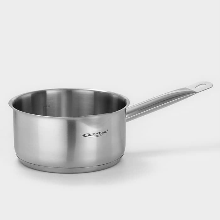 Ковш Катунь «Общепит», 2.1 л, d=18 см, h=9 см, капсульное дно, индукция, нержавеющая сталь