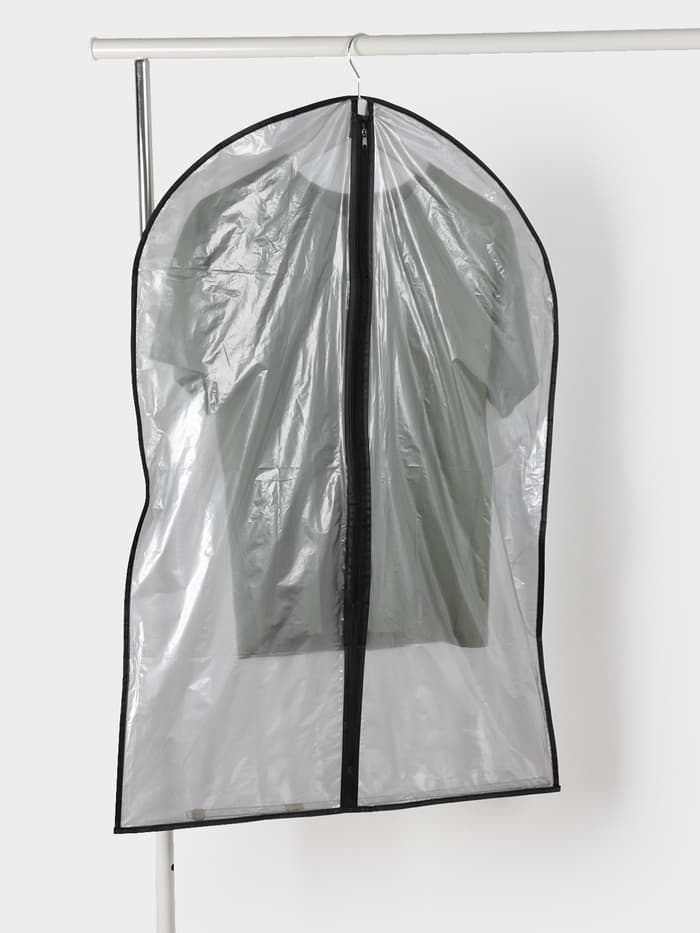 Чехол для одежды Доляна, 60×90 см, серый