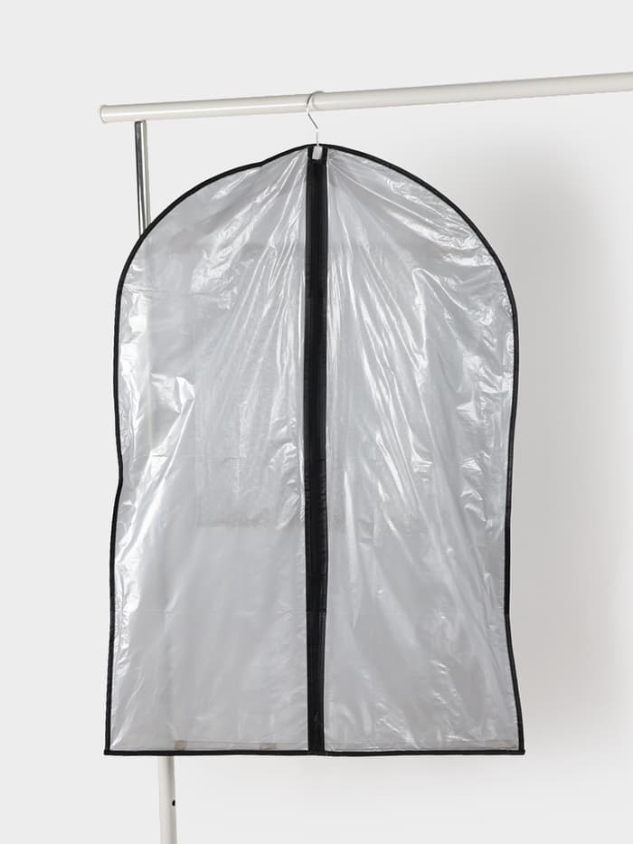 Чехол для одежды Доляна, 60×90 см, серый