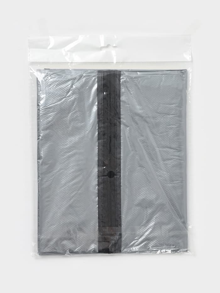 Чехол для одежды Доляна, 60×137 см, прозрачный, серый