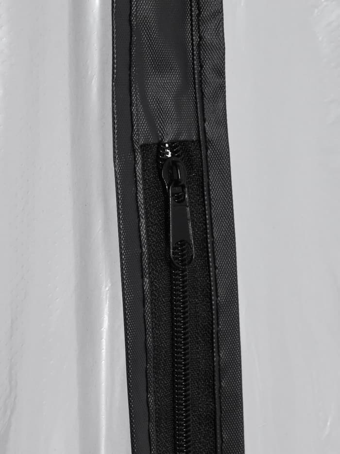 Чехол для одежды Доляна, 60×137 см, прозрачный, серый