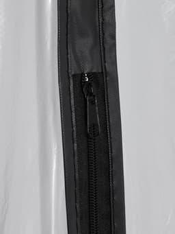 Чехол для одежды Доляна, 60×137 см, прозрачный, серый