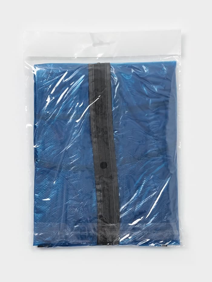 Чехол для одежды Доляна, 60×160 см, цвет синий, прозрачный