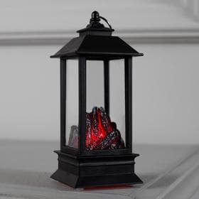 Светодиодная фигура «Камин» 5×13×5 см, пластик, батарейки AG13×3 (в комплекте), свечение красное