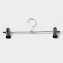 Вешалка для брюк и юбок с зажимами, 30×10 см, серебряная