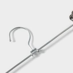 Вешалка для брюк и юбок с зажимами, 30×10 см, серебряная