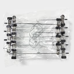 Вешалка для брюк и юбок с зажимами, 30×10 см, серебряная