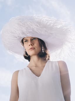 Серьги кольца с жемчугом QF «Нежность жемчуга», d=8 см, белые в золоте