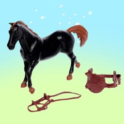 Игровой набор лошадка с куклой, с аксессуарами