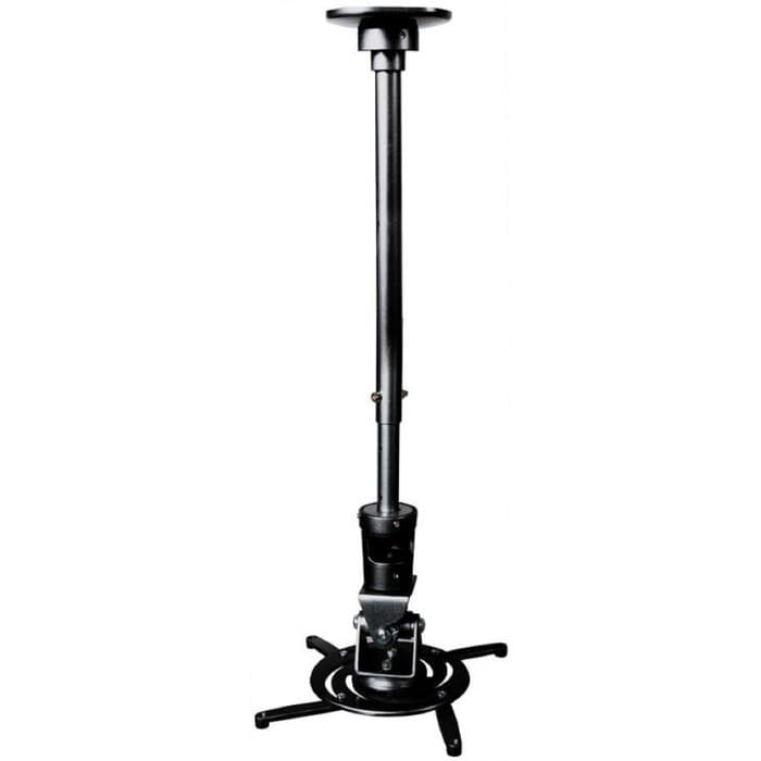 Кронштейн для проектора Cactus CS-VM-PR-01L-BK, настенный, потолочный, до 10 кг, поворот-наклон, чёрный