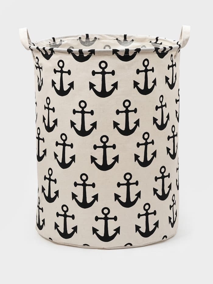 Корзина для белья Доляна «Якорь», 40×40×48.5 см, МИКС