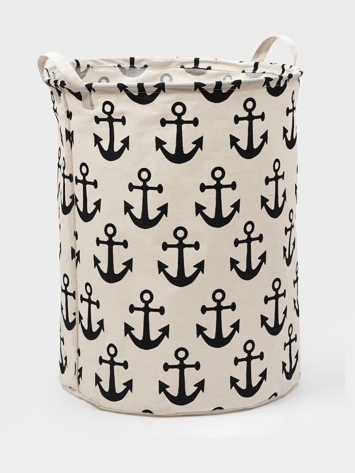 Корзина для белья Доляна «Якорь», 40×40×48.5 см, МИКС