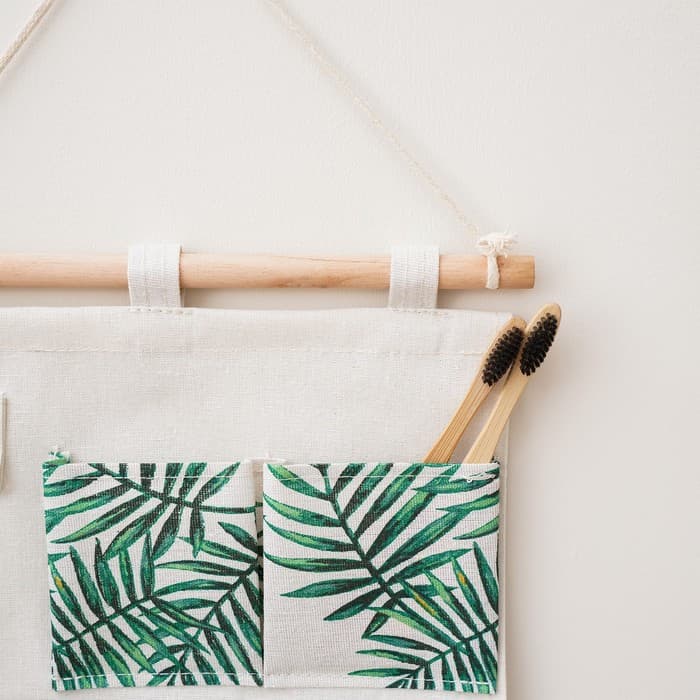 Органайзер подвесной с карманами Доляна «Тропики», 4 отделения, 30×34 см