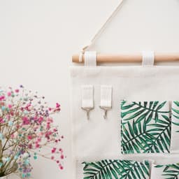 Органайзер подвесной с карманами Доляна «Тропики», 4 отделения, 30×34 см