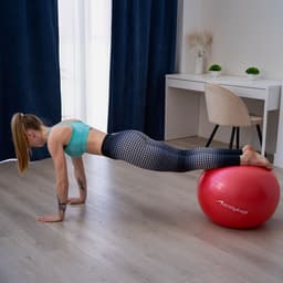 Фитбол ONLYTOP, d=65 см, 900 г, антивзрыв, красный