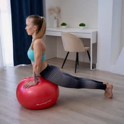 Фитбол ONLYTOP, d=65 см, 900 г, антивзрыв, красный