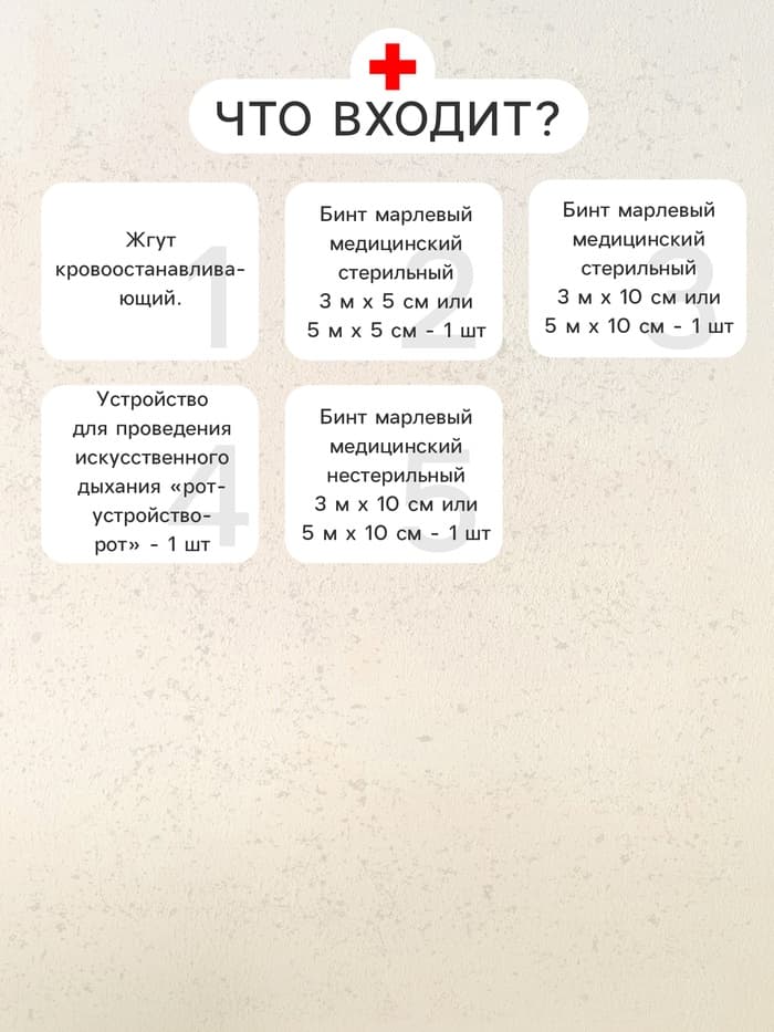 Автомобильная аптечка первой помощи №1 «Мицар», дорожная, футляр 5М