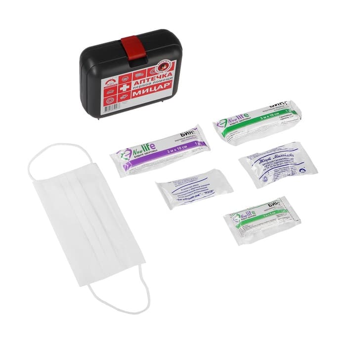 Автомобильная аптечка первой помощи №1 «Мицар», дорожная, футляр 5М