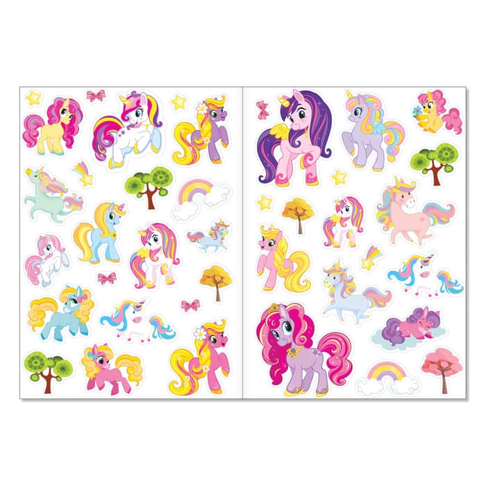 Книги с наклейками многоразовыми «Для девочек», набор 2 шт.