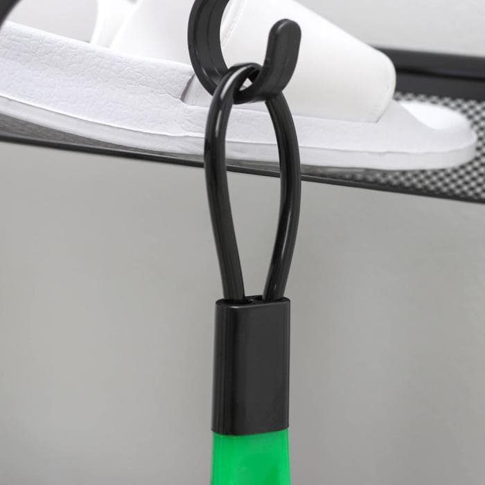 Ложка для обуви Доляна, с петелькой, 30×4 см, 17.4 см, зелёная