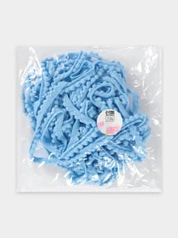 Тесьма декоративная с помпонами, 12±2 мм, 8±0.5 м, голубая