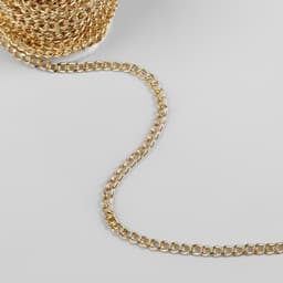 Цепочка для сумки, железная, 5.5×7.5 мм, 10±0.5 м, цвет золотой