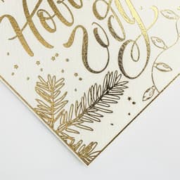 Открытка на акварельном картоне «Счастья в Новом году», тиснение, 9.5 × 8 см