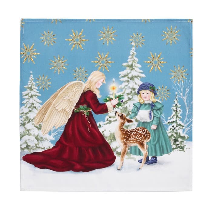 Скатерть на стол с салфетками «Этель» Christmas time с ГМВО, размер 150×220 см±3 см, 40×40 см - 12 штук