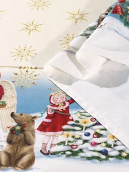 Скатерть на стол с салфетками «Этель» Christmas time с ГМВО, размер 150×220 см±3 см, 40×40 см - 12 штук