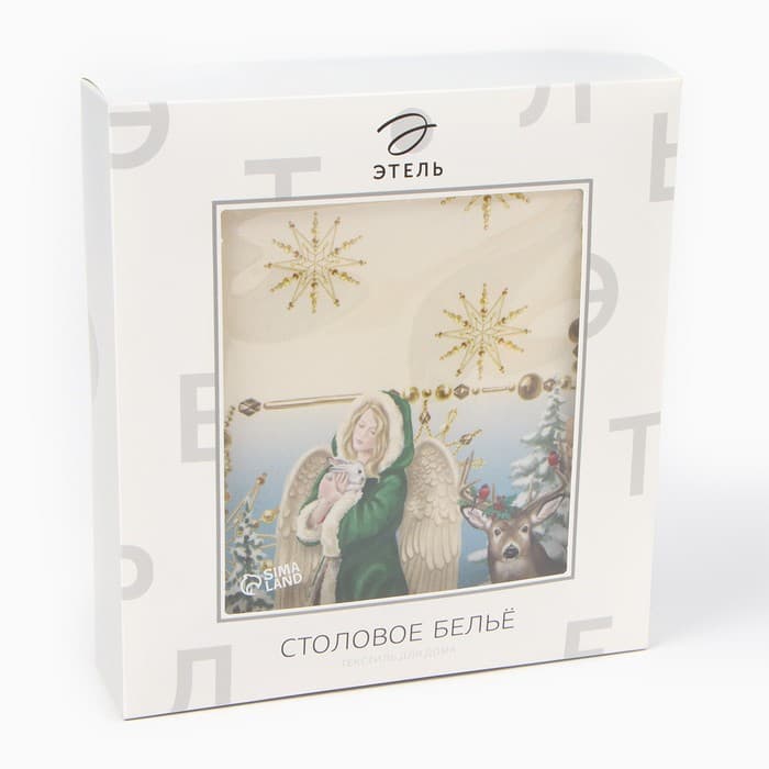 Скатерть на стол с салфетками «Этель» Christmas time: скатерть 150×110 см ±3 см с ГМВО, салфетки 40×40 см - 4 шт.