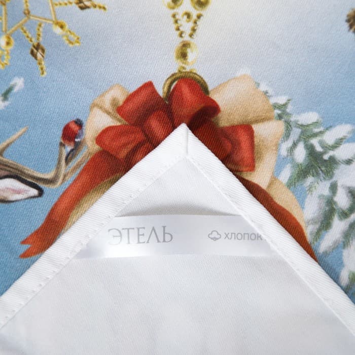 Скатерть на стол с салфетками «Этель» Christmas time: скатерть 150×110 см ±3 см с ГМВО, салфетки 40×40 см - 4 шт.