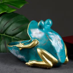 Подставка для мелочей «Фигурка. Лягушка», зелёная, 18×26 см