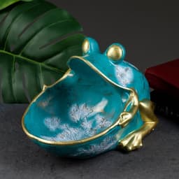 Подставка для мелочей «Фигурка. Лягушка», зелёная, 18×26 см