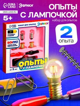 Набор для опытов «Опыты с лампочкой»