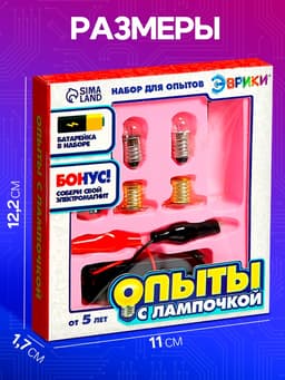 Набор для опытов «Опыты с лампочкой»