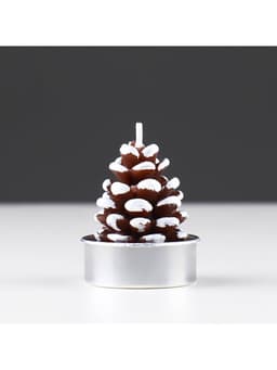 Набор свечей новогодних «Шишка», 3 шт., 4×6 см