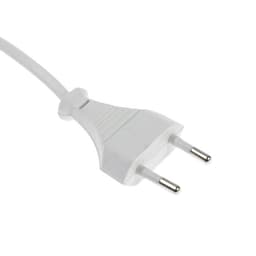 Шнур сетевой с вилкой, 1.5 м, ШВВП 2×0.5 мм2, белый