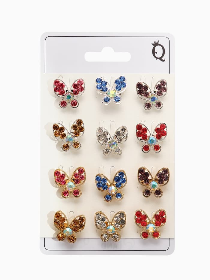 Брошь «Ассорти», бабочек порхающих, МИКС