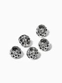 Шарм разделитель для бусин «Бесконечность», цвет серебро