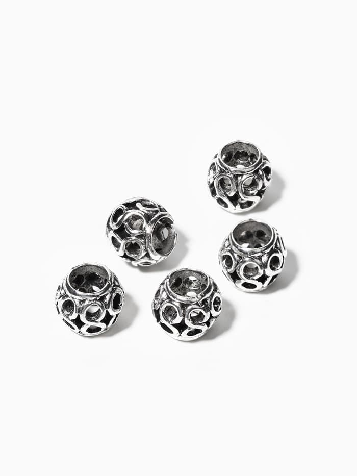 Шарм разделитель для бусин «Бесконечность», цвет серебро