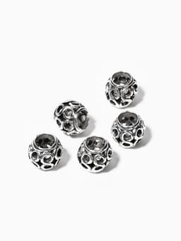 Шарм разделитель для бусин «Бесконечность», цвет серебро