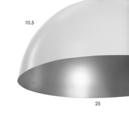 Люстра BayerLux «1342513/1BK», 1хE27 40W, белый/серебро