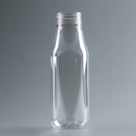 Бутылка одноразовая молочная «Универсал», 300 мл, пластик, с широким горлышком 0.38 см, прозрачная
