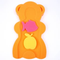 Подкладка для купания макси «Мишка», оранжевая, 55×30×6 см