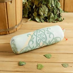 Подушка-валик со стружкой можжевельника, сувенирный, 10×28 см, МИКС